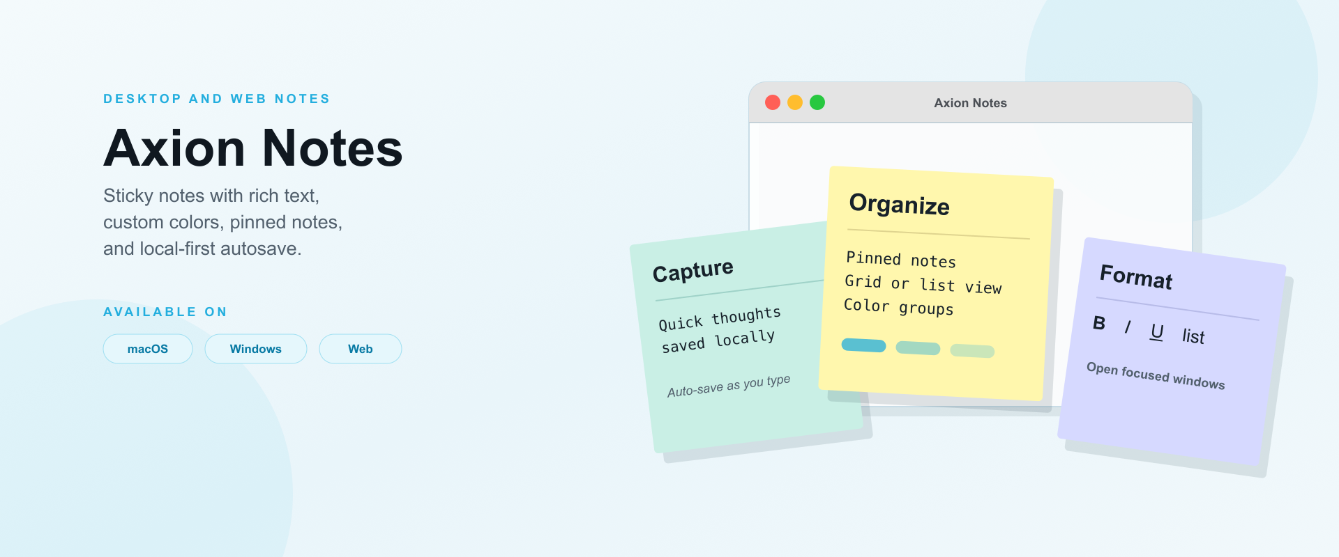 Axion Notes